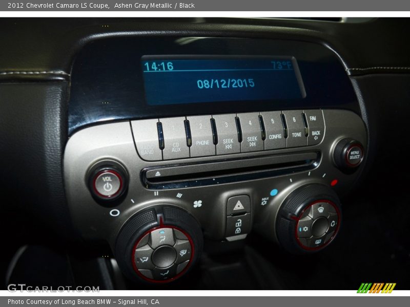 Ashen Gray Metallic / Black 2012 Chevrolet Camaro LS Coupe