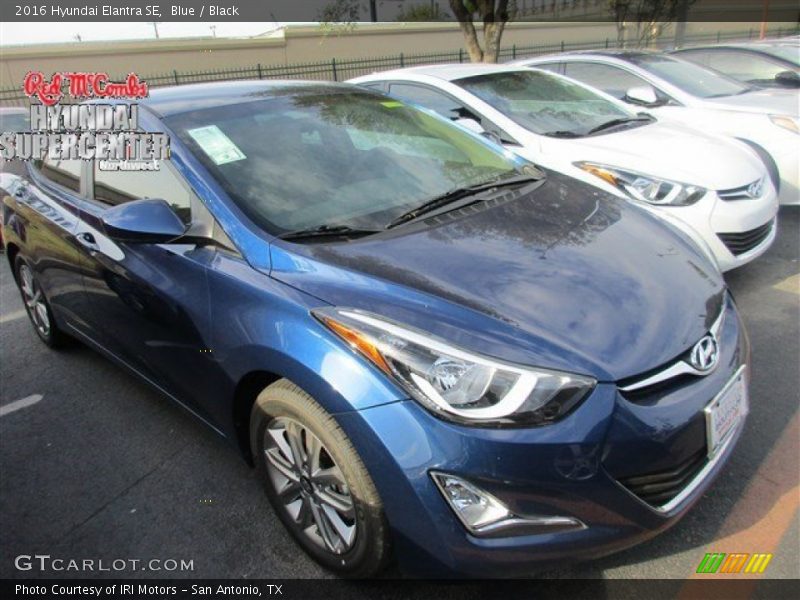 Blue / Black 2016 Hyundai Elantra SE