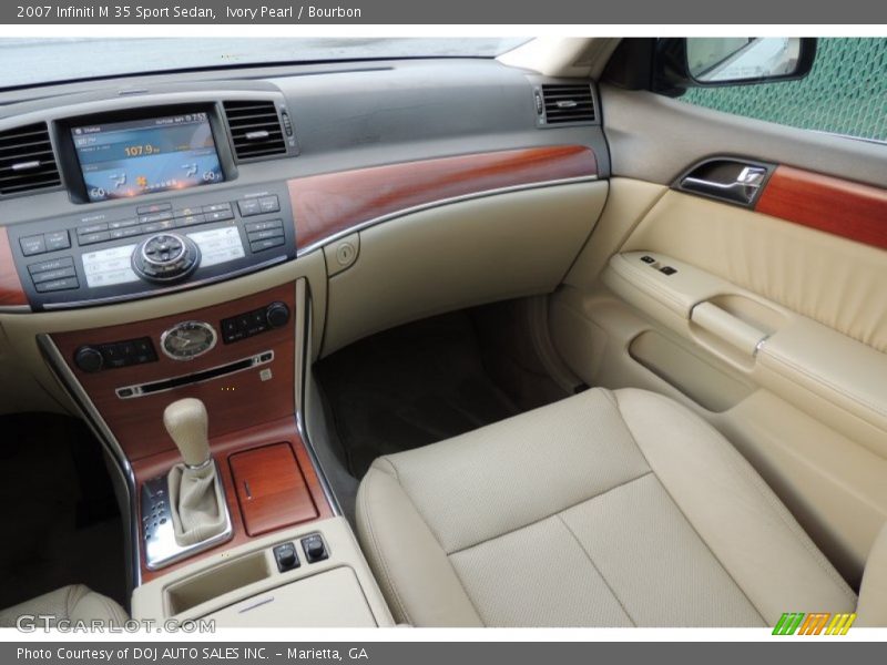 Ivory Pearl / Bourbon 2007 Infiniti M 35 Sport Sedan