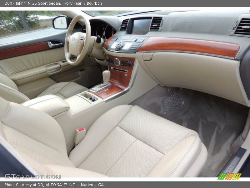 Ivory Pearl / Bourbon 2007 Infiniti M 35 Sport Sedan