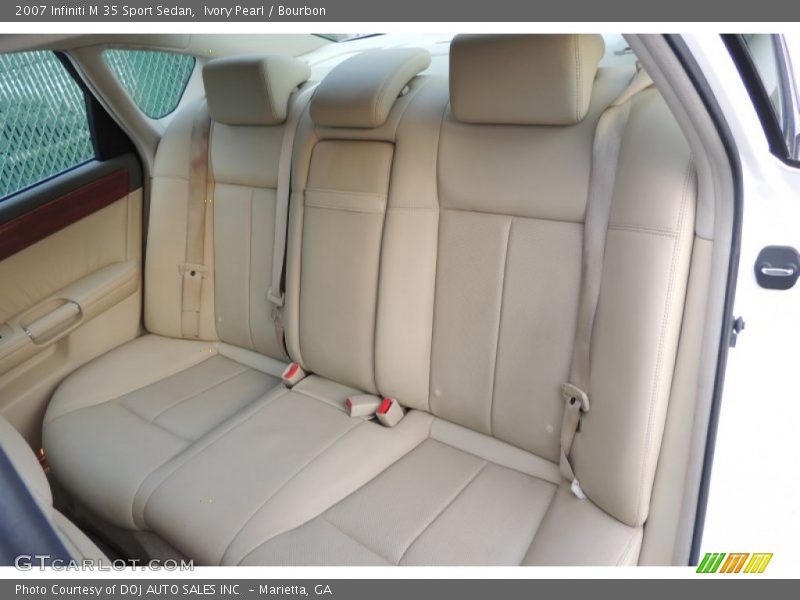 Ivory Pearl / Bourbon 2007 Infiniti M 35 Sport Sedan