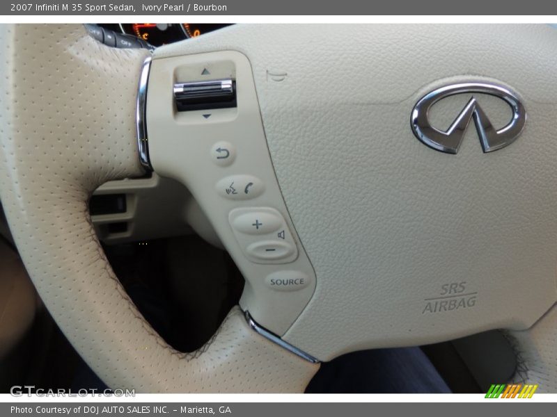 Ivory Pearl / Bourbon 2007 Infiniti M 35 Sport Sedan