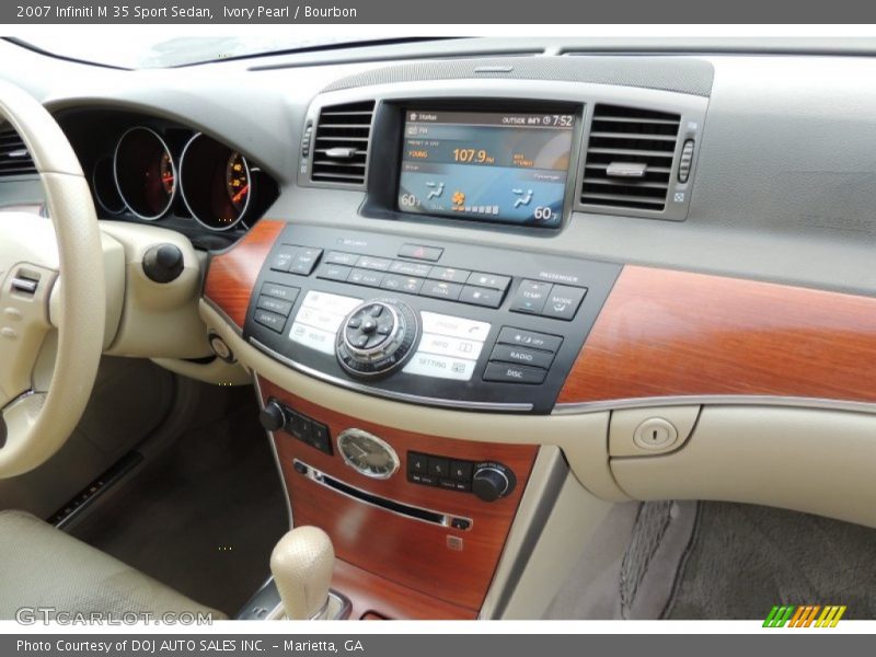 Ivory Pearl / Bourbon 2007 Infiniti M 35 Sport Sedan