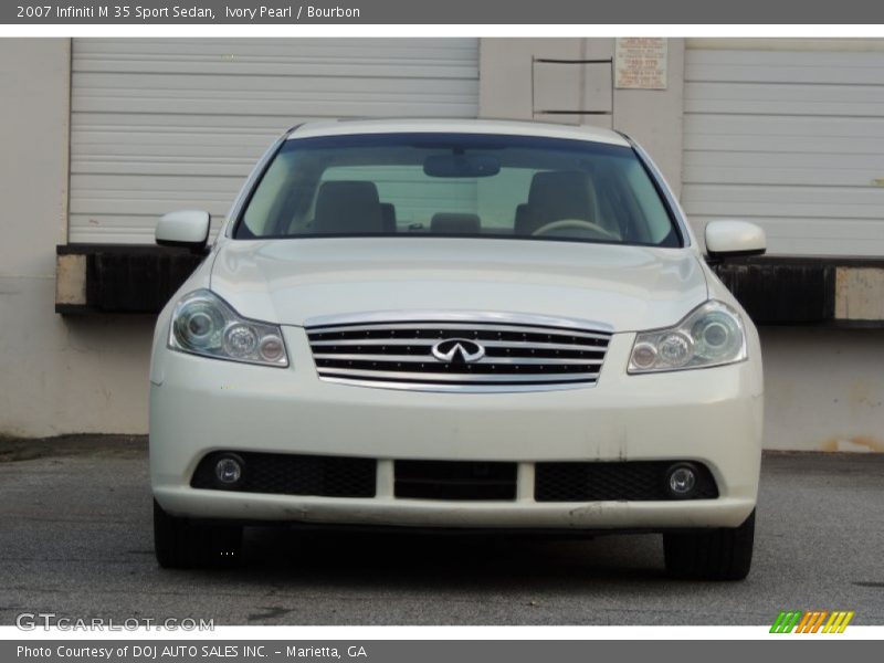 Ivory Pearl / Bourbon 2007 Infiniti M 35 Sport Sedan