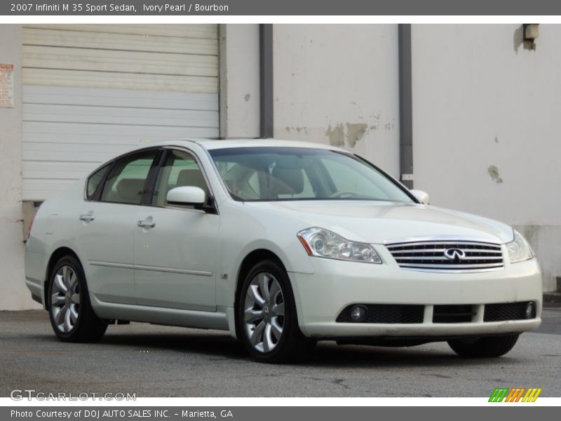 Ivory Pearl / Bourbon 2007 Infiniti M 35 Sport Sedan