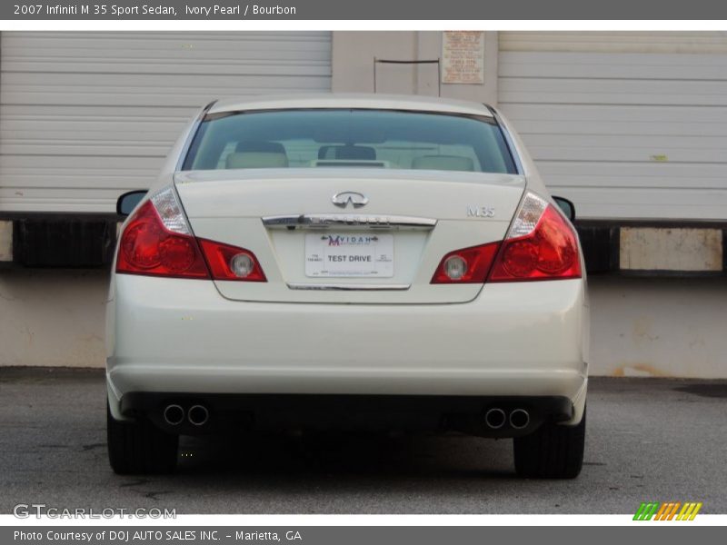 Ivory Pearl / Bourbon 2007 Infiniti M 35 Sport Sedan