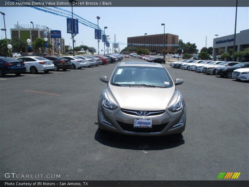 Desert Bronze / Black 2016 Hyundai Elantra Value Edition