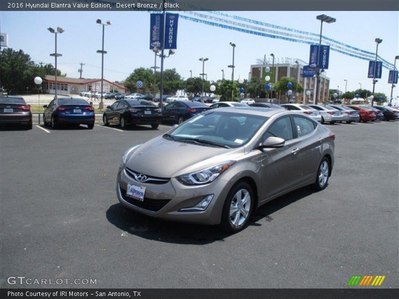 Desert Bronze / Black 2016 Hyundai Elantra Value Edition