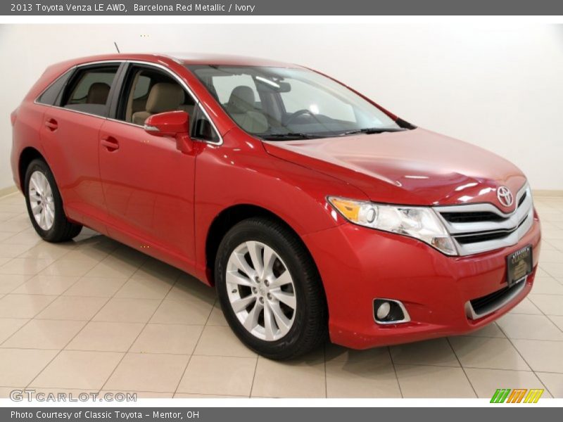 Barcelona Red Metallic / Ivory 2013 Toyota Venza LE AWD