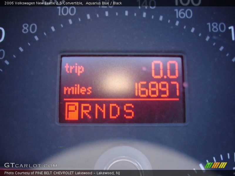 Aquarius Blue / Black 2006 Volkswagen New Beetle 2.5 Convertible