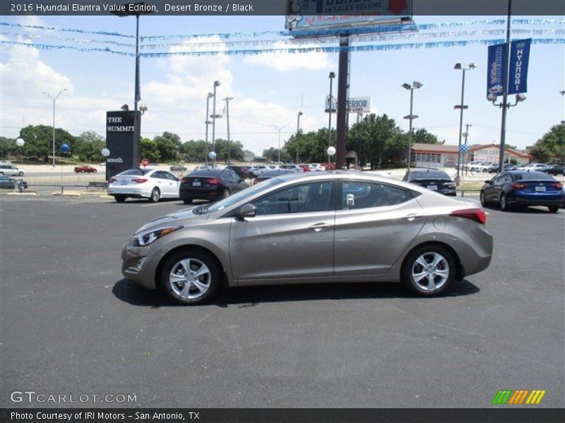 Desert Bronze / Black 2016 Hyundai Elantra Value Edition