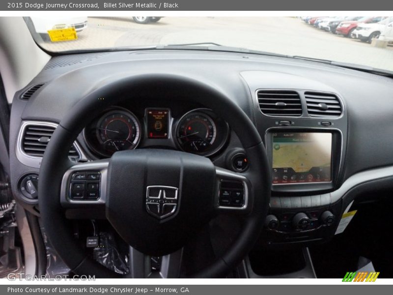 Billet Silver Metallic / Black 2015 Dodge Journey Crossroad