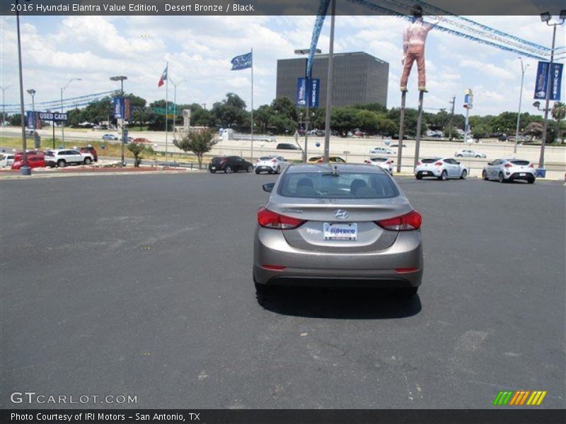 Desert Bronze / Black 2016 Hyundai Elantra Value Edition