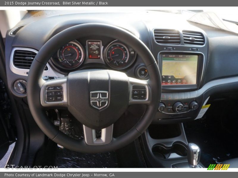 Billet Silver Metallic / Black 2015 Dodge Journey Crossroad