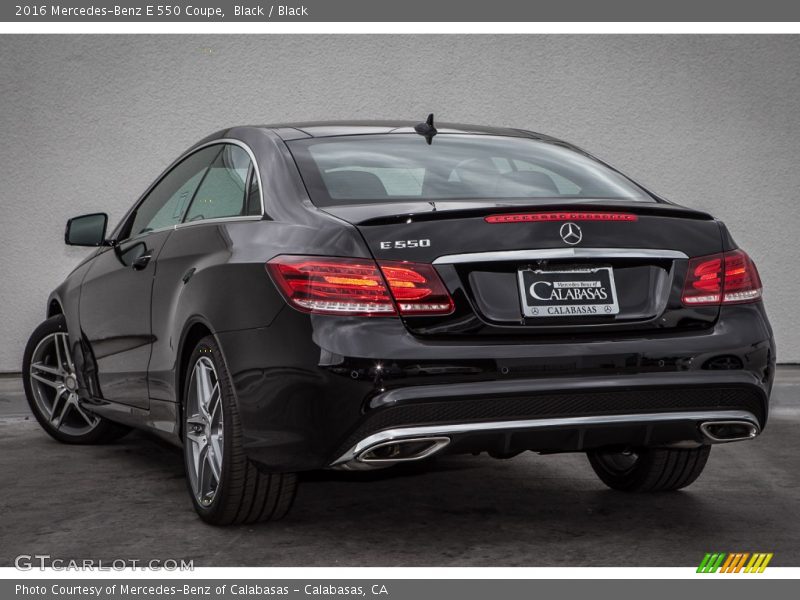 Black / Black 2016 Mercedes-Benz E 550 Coupe