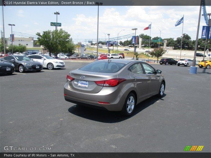 Desert Bronze / Black 2016 Hyundai Elantra Value Edition