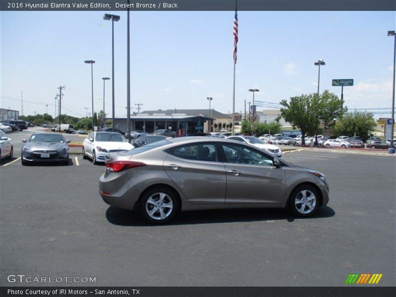 Desert Bronze / Black 2016 Hyundai Elantra Value Edition