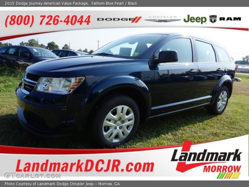 Fathom Blue Pearl / Black 2015 Dodge Journey American Value Package