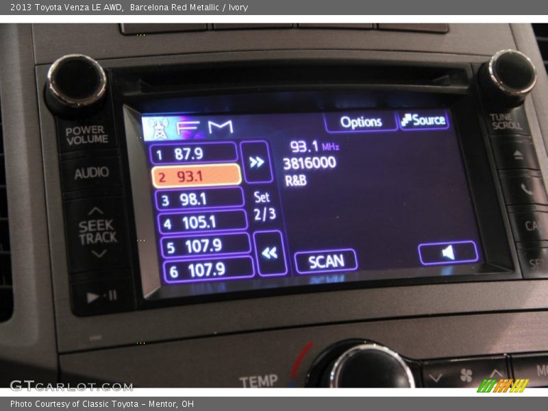 Barcelona Red Metallic / Ivory 2013 Toyota Venza LE AWD