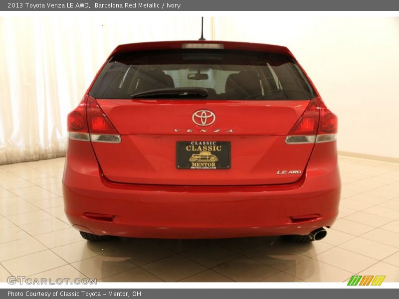 Barcelona Red Metallic / Ivory 2013 Toyota Venza LE AWD