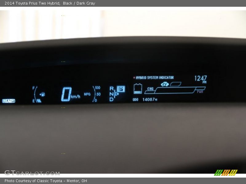 Black / Dark Gray 2014 Toyota Prius Two Hybrid