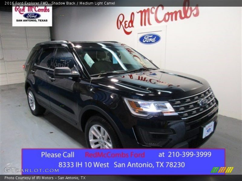 Shadow Black / Medium Light Camel 2016 Ford Explorer FWD
