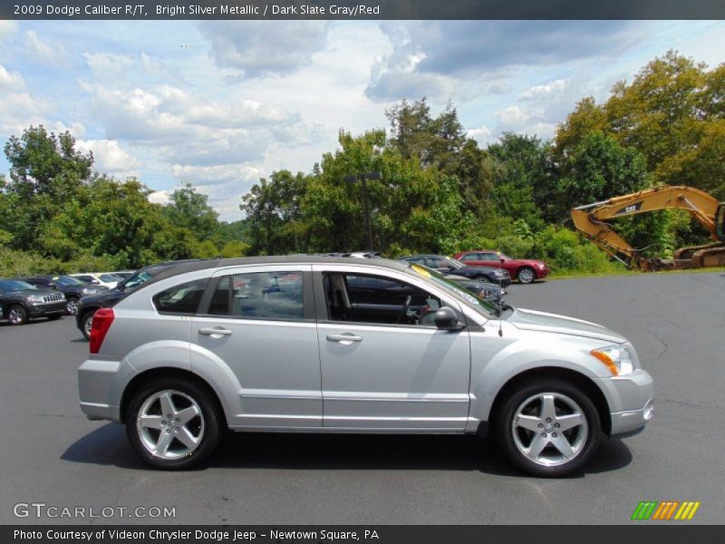 Bright Silver Metallic / Dark Slate Gray/Red 2009 Dodge Caliber R/T