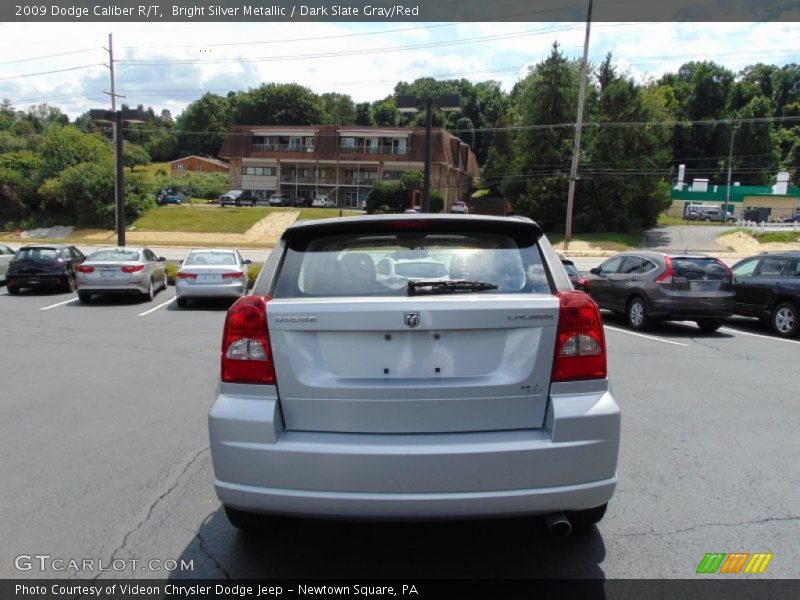 Bright Silver Metallic / Dark Slate Gray/Red 2009 Dodge Caliber R/T