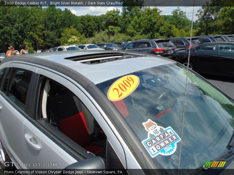 Bright Silver Metallic / Dark Slate Gray/Red 2009 Dodge Caliber R/T