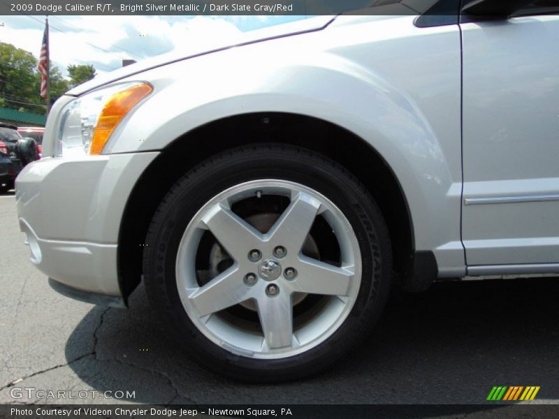 Bright Silver Metallic / Dark Slate Gray/Red 2009 Dodge Caliber R/T
