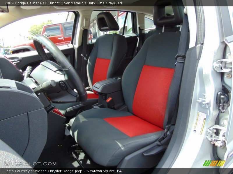 Bright Silver Metallic / Dark Slate Gray/Red 2009 Dodge Caliber R/T