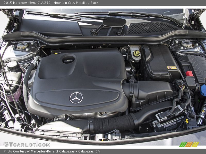 Mountain Grey Metallic / Black 2015 Mercedes-Benz CLA 250