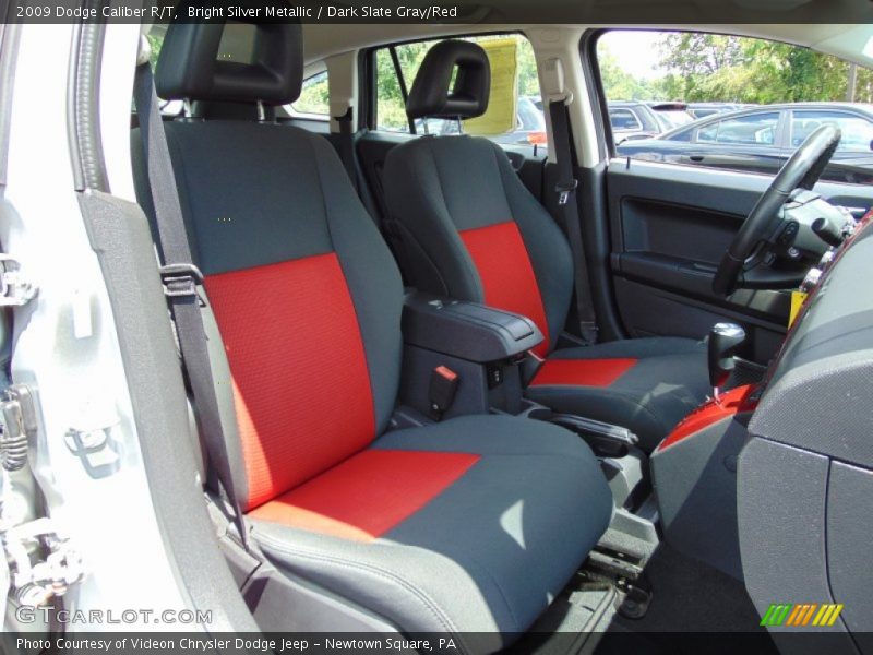 Bright Silver Metallic / Dark Slate Gray/Red 2009 Dodge Caliber R/T