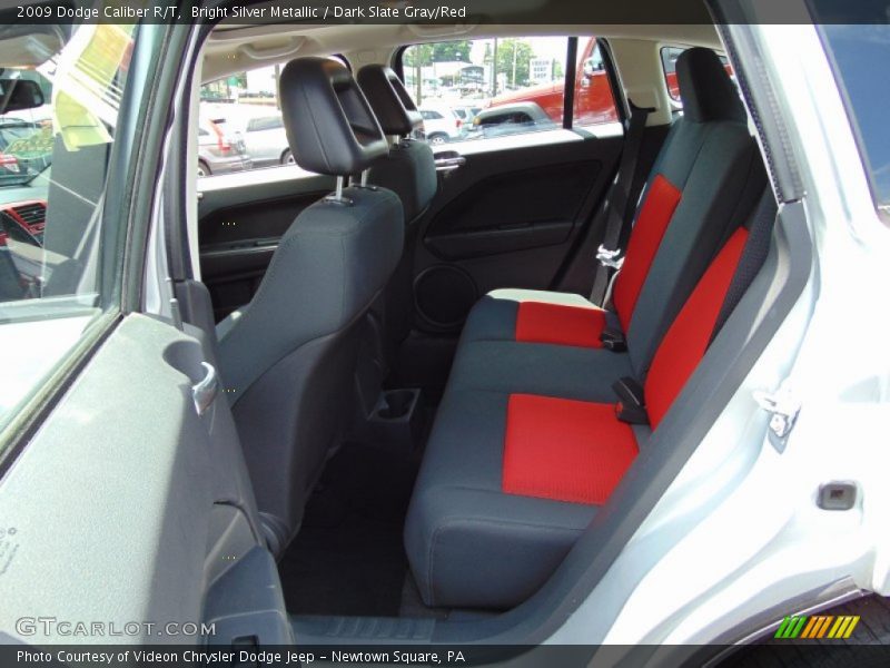 Bright Silver Metallic / Dark Slate Gray/Red 2009 Dodge Caliber R/T
