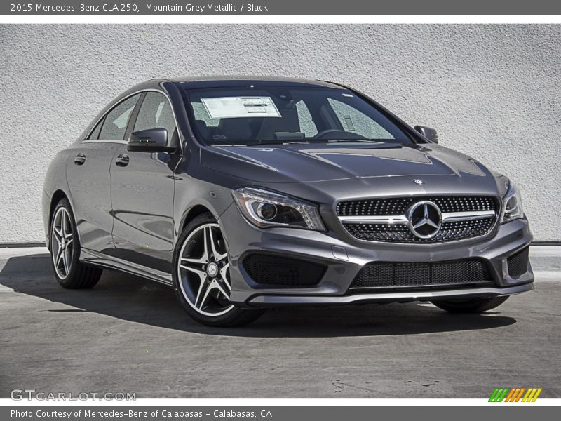 Mountain Grey Metallic / Black 2015 Mercedes-Benz CLA 250