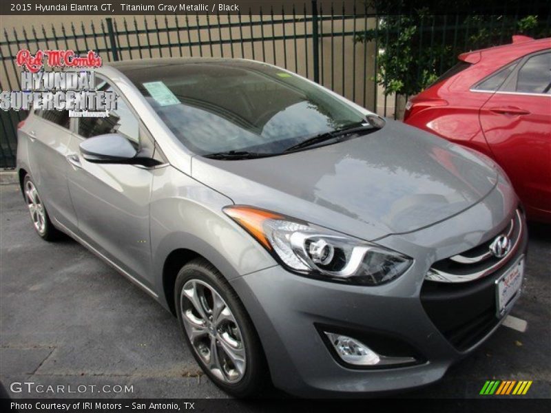 Titanium Gray Metallic / Black 2015 Hyundai Elantra GT