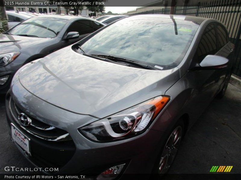 Titanium Gray Metallic / Black 2015 Hyundai Elantra GT