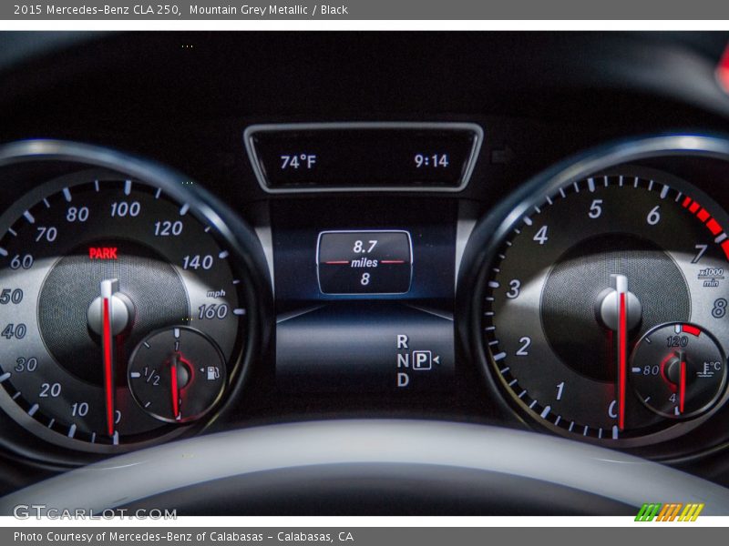 Mountain Grey Metallic / Black 2015 Mercedes-Benz CLA 250