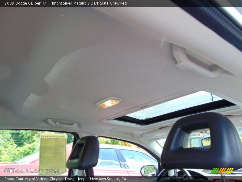 Bright Silver Metallic / Dark Slate Gray/Red 2009 Dodge Caliber R/T