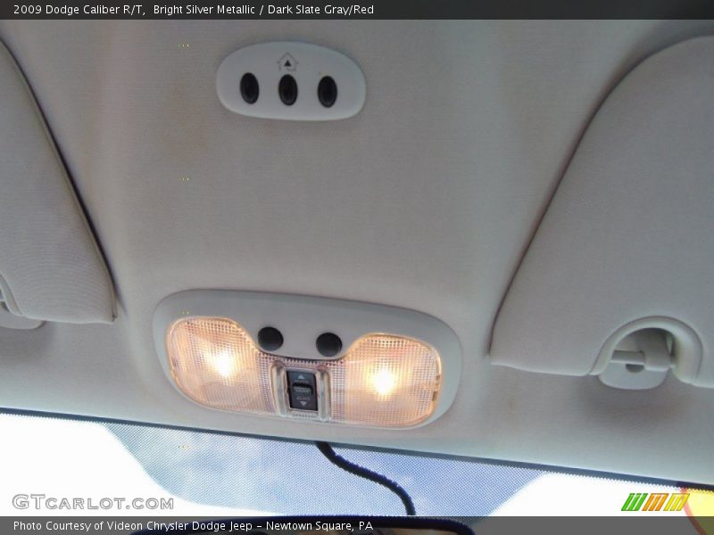 Bright Silver Metallic / Dark Slate Gray/Red 2009 Dodge Caliber R/T