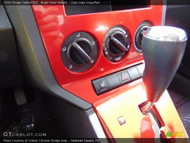 Bright Silver Metallic / Dark Slate Gray/Red 2009 Dodge Caliber R/T