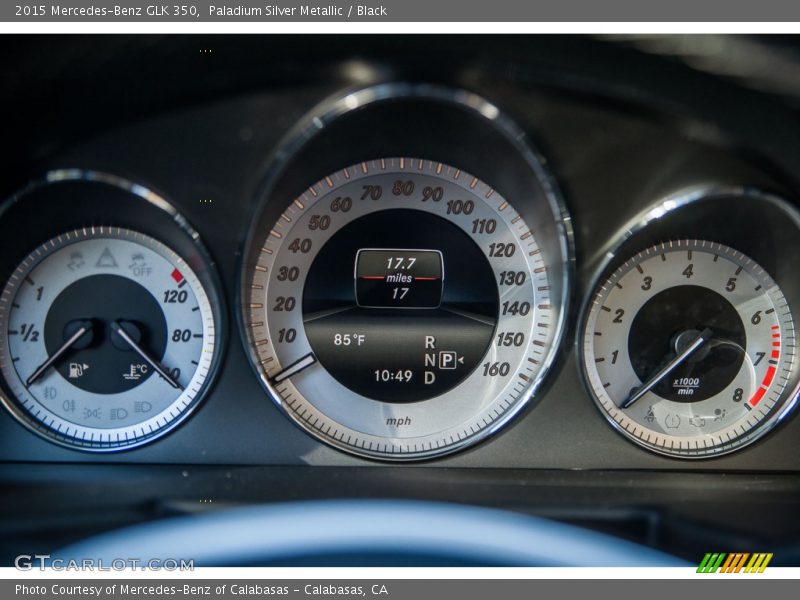 Paladium Silver Metallic / Black 2015 Mercedes-Benz GLK 350