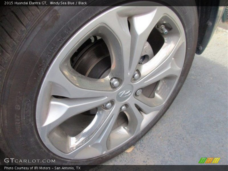 Windy Sea Blue / Black 2015 Hyundai Elantra GT