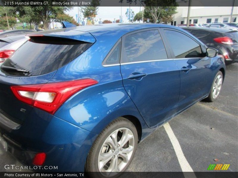 Windy Sea Blue / Black 2015 Hyundai Elantra GT