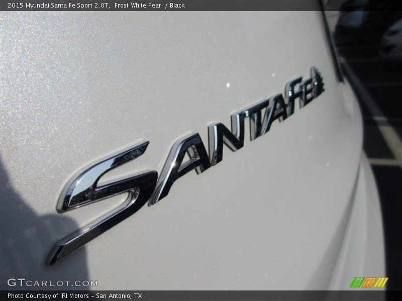Frost White Pearl / Black 2015 Hyundai Santa Fe Sport 2.0T