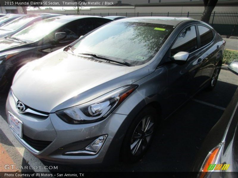 Titanium Gray Metallic / Black 2015 Hyundai Elantra SE Sedan