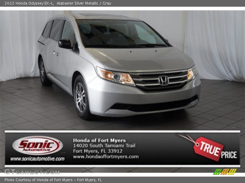 Alabaster Silver Metallic / Gray 2013 Honda Odyssey EX-L