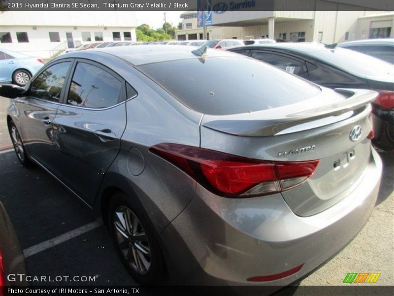 Titanium Gray Metallic / Black 2015 Hyundai Elantra SE Sedan