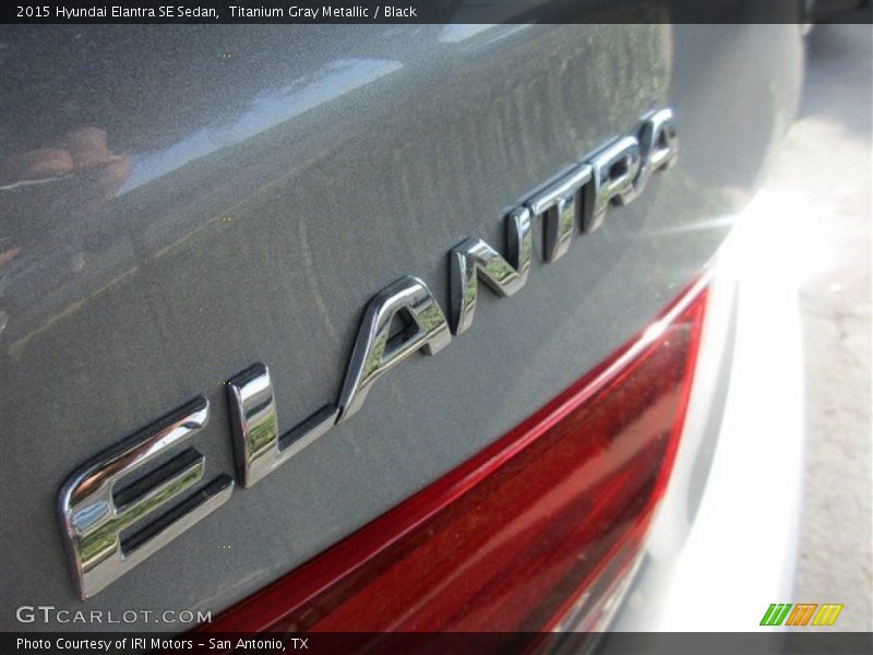 Titanium Gray Metallic / Black 2015 Hyundai Elantra SE Sedan