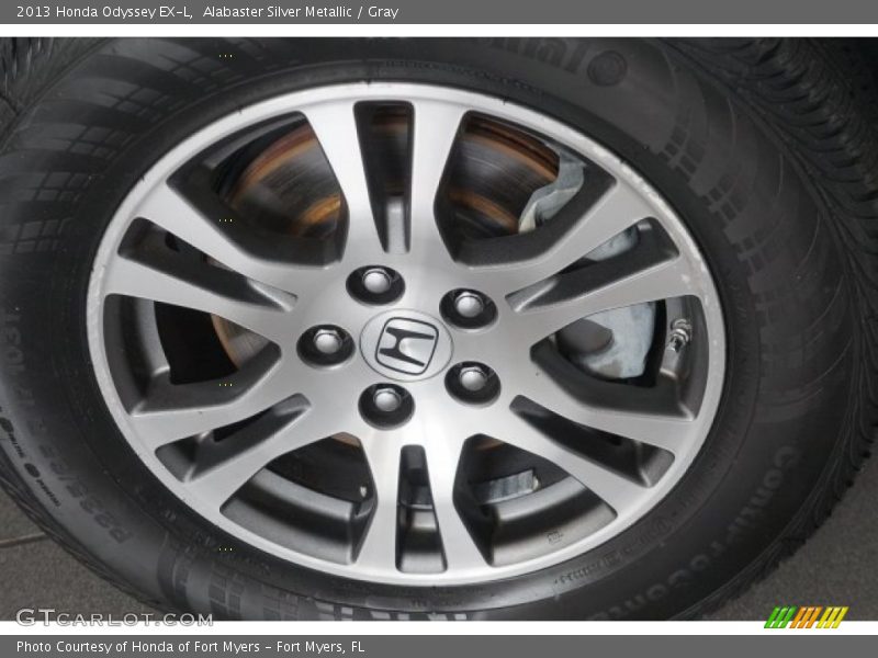 Alabaster Silver Metallic / Gray 2013 Honda Odyssey EX-L